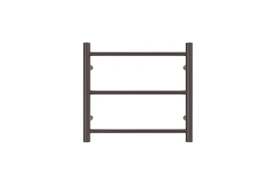 LINSOL AVID 3 BAR HEATED TOWEL RAIL GUN METAL 450MM