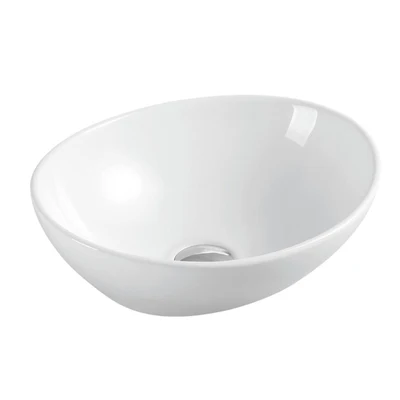 MERCIO BOAT OVAL ABOVE COUNTER BASIN GLOSS WHITE 410MM