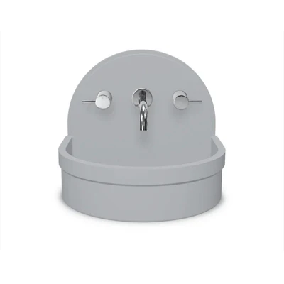 NOOD CO BETTY ABOVE COUNTER / WALL HUNG BASIN POWDER BLUE 410MM