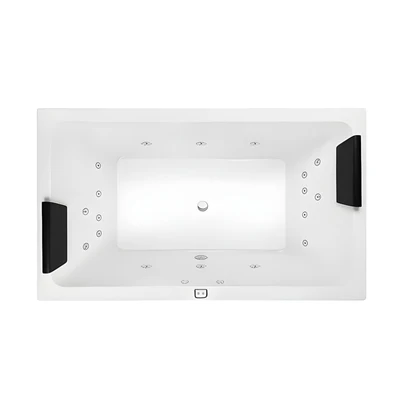 DECINA LAGO INSET CONTOUR SPA BATH GLOSS WHITE 1795MM WITH 18-JETS