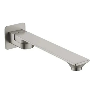TAPART BATEAU SWIVEL BATH OUTLET 254MM BRUSHED NICKEL