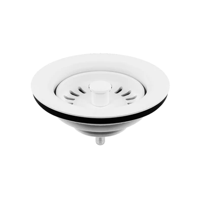 SCHOCK STRAINER & FLANGE WHITE