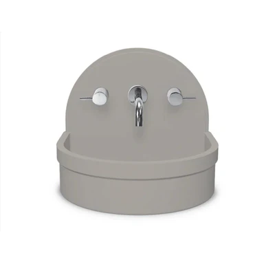 NOOD CO BETTY ABOVE COUNTER / WALL HUNG BASIN SKY GREY 410MM