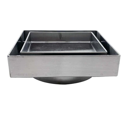 VEROTTI CITY LIFE TILE INSERT BRUSHED NICKEL 100MM