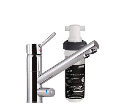 PURETEC TRIPLA LEAD FREE T1 FAUCET WITH QUICK-TWIST FILTER 0.1 MICRON