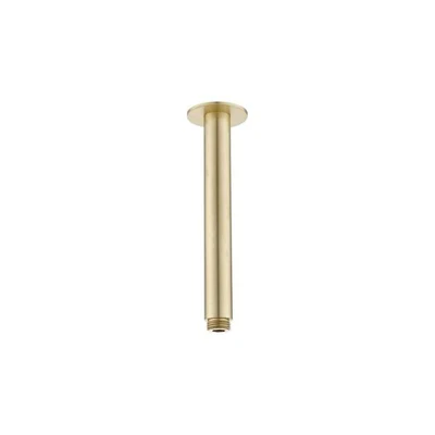 HELLYCAR CHRIS CEILING SHOWER ARM BRUSHED GOLD 100MM, 200MM,300MM AND 400MM