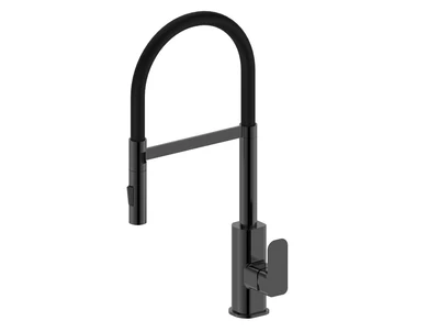 OSKAR PULL OUT SINK MIXER 565MM GUN METAL