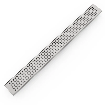 BELLA VISTA BUILDERS SQUARE PATTERN SHOWER GRATE STAINLESS STEEL (AVAILABLE IN MULTIPLE SIZES)