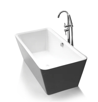 BROADWAY FS3 FREESTANDING BATH BLACK 1700MM