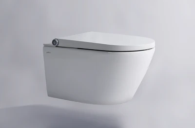 GALLARIA ALTA COMFORT RIMLESS WALL HUNG PAN AND REMOTE BIDET PACKAGE GLOSS WHITE