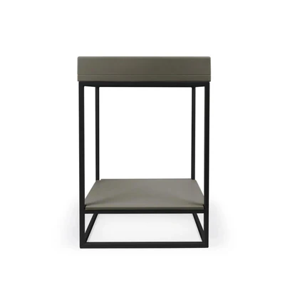 NOOD CO BOX BASIN VANITY SET MID TONE GREY 595MM