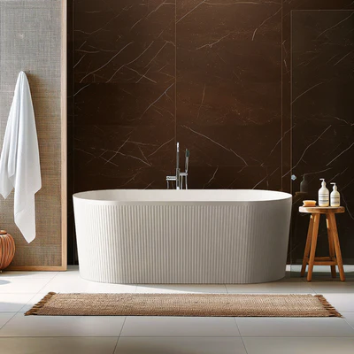 ATTICA NOOSA FREESTANDING BATHTUB GLOSS WHITE (AVAILABLE IN 1500MM AND 1700MM)