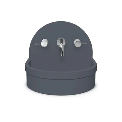 NOOD CO BETTY ABOVE COUNTER / WALL HUNG BASIN COPAN BLUE 410MM