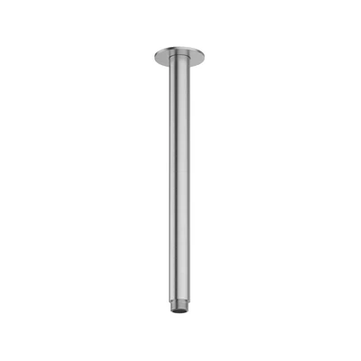 AMOZA CEILING SHOWER ARM 300MM BRUSHED STAINLESS STEEL