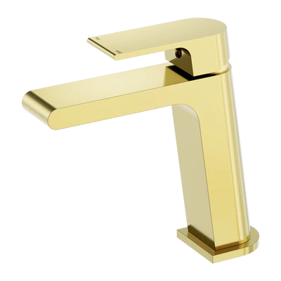NERO BIANCA BASIN MIXER 169MM BRUSHED GOLD