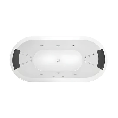 DECINA CAVAL INSET DOLCE VITA SPA BATH GLOSS WHITE 1790MM WITH 18-JETS