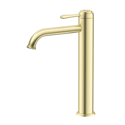 BELLA VISTA MICA HERITAGE LEAD FREE TALL BASIN MIXER 292MM FRENCH GOLD