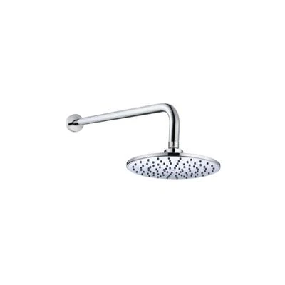 HELLYCAR CHRIS WALL SHOWER ARM AND SHOWER HEAD 200MM CHROME