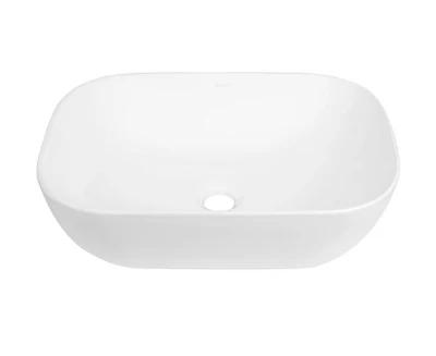 INSPIRE ABOVE COUNTER CERAMIC BASIN MATTE WHITE 455MM