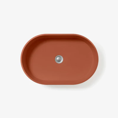 CONCRETE STUDIO BILYA ABOVE COUNTER BASIN TERRACOTTA 540MM