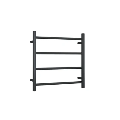 THERMOGROUP 4-BAR ROUND LADDER HEATED TOWEL RAIL MATTE BLACK 550MM