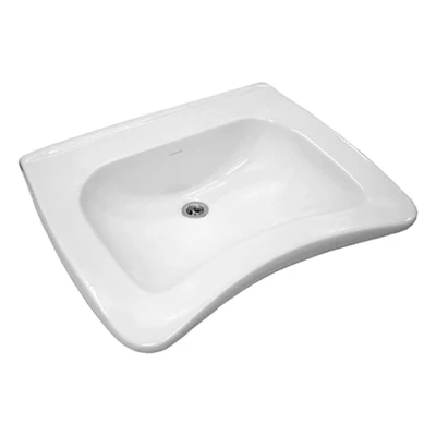 JOHNSON SUISSE CLINICAL TYPE A LARGE SCRUB WALL HUNG BASINS NO TAPHOLE WHITE 640MM