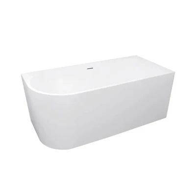 INSPIRE BACK-TO-WALL RIGHT CORNER BATHTUB WITH OVERFLOW GLOSS WHITE (AVAILABLE IN 1500MM AND 1700MM)