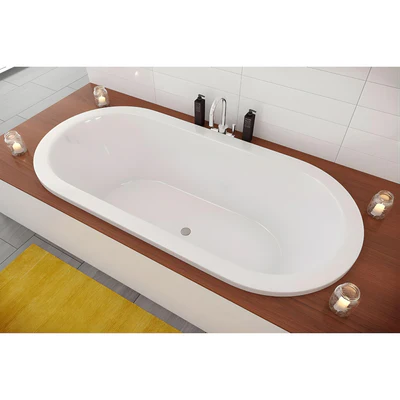 DECINA CAVAL ISLAND BATH GLOSS WHITE 1790MM
