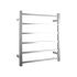 Chrome Square Electric Heated Towel Rack 6 Bars