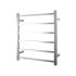 Chrome Square Electric Heated Towel Rack 6 Bars