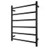 Chrome Black Electric Heated Towel Rack 6 Bars