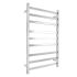 Square Chrome Electric Heated Towel Rack 9 Bars