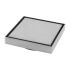 Chrome Shower Grate Floor Waste Drain Smart Insert Tile 120*120mm