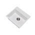 Carysil Waltz White Single Bowl Granite Kitchen Sink 560*510mm