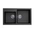 Carysil Vivaldi Black Double Bowl Granite Kitchen Sink 860mm*500mm