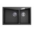 Carysil CGDB Black Double Bowl Granite Kitchen Sink 800*500mm