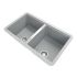 Carysil CGDB Concrete Grey Double Bowl Granite Kitchen Sink 824*481*241mm