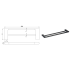 Cora Double Towel Rail 800 mm Matt Black