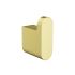 Cora Round Cornered Rectangle Robe Hook Brushed Gold