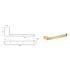 Ceram Towel Bar Brushed Gold