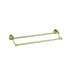 Clasico Double Towel Rail 600mm in Brushed Gold