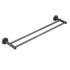 Otus Round Double Towel Rail 750mm Gunmetal