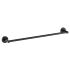 Otus Round Single Towel Rail 750mm Matt Black