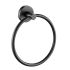 Otus Round Towel Ring Matt Black