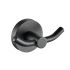 Otus Round Double Robe Hook  Matt Black Matt Black