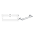 Sara Double Towel Rail 750 mm Chrome