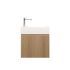 500x400x250mm Natural Oak Laminated Particle Board 1 Left Hinged Door Wall Hung Vanity Cabinet Only