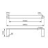 Esperia Chrome Towel Rail 300mm