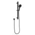 Kara Sliding Shower Rail Matt Black