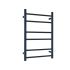 Heated Towel Rail Round  Matt Black